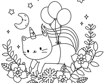 Printable unicat coloring pages for children the cutest unicats unicat coloring book for kids