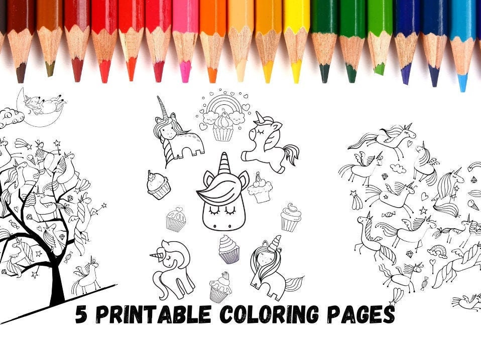 Printable unicorn coloring pages for kids the cutest unicorns unicorn coloring book for girls