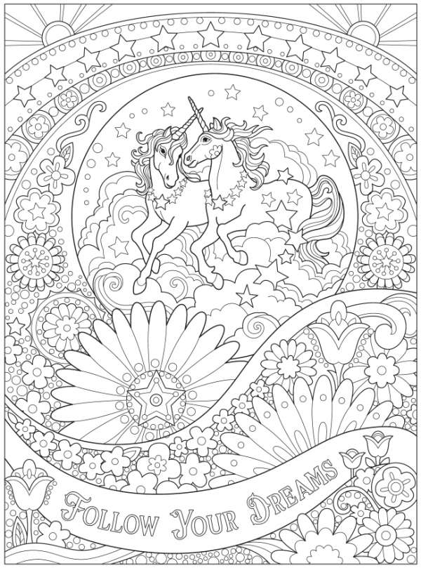 Free unicorn coloring pages â