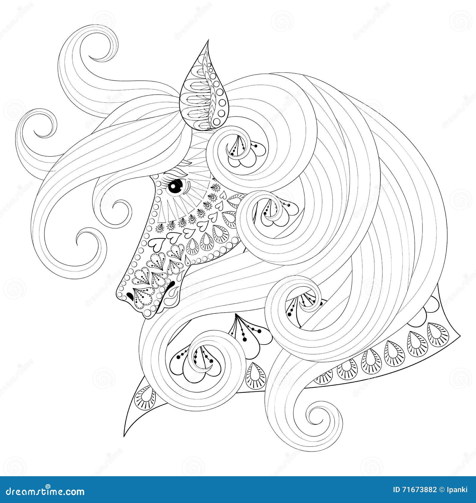 Adult unicorn coloring pages stock illustrations â adult unicorn coloring pages stock illustrations vectors clipart