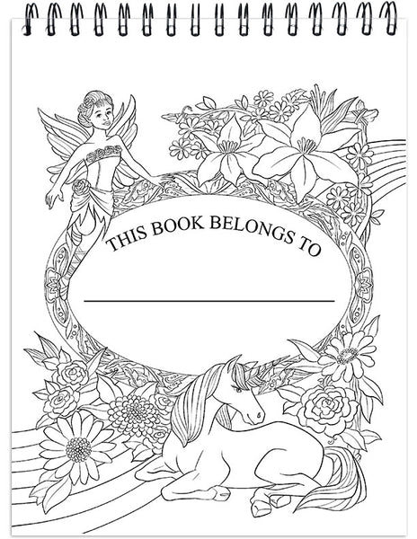 Colorful unicorns adult coloring book illustrated by terbit basuki â