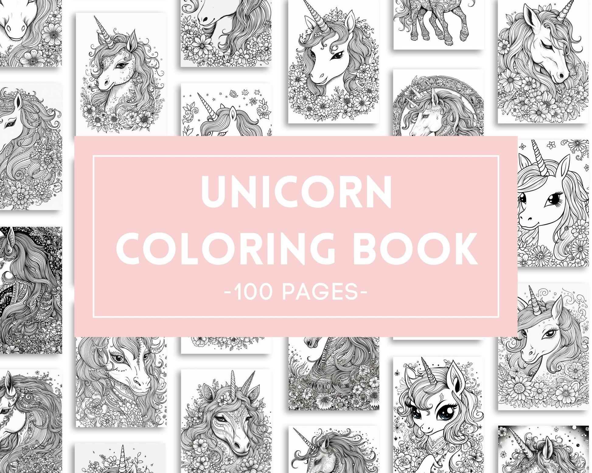 Unicorn coloring pages for adults â mama life printables