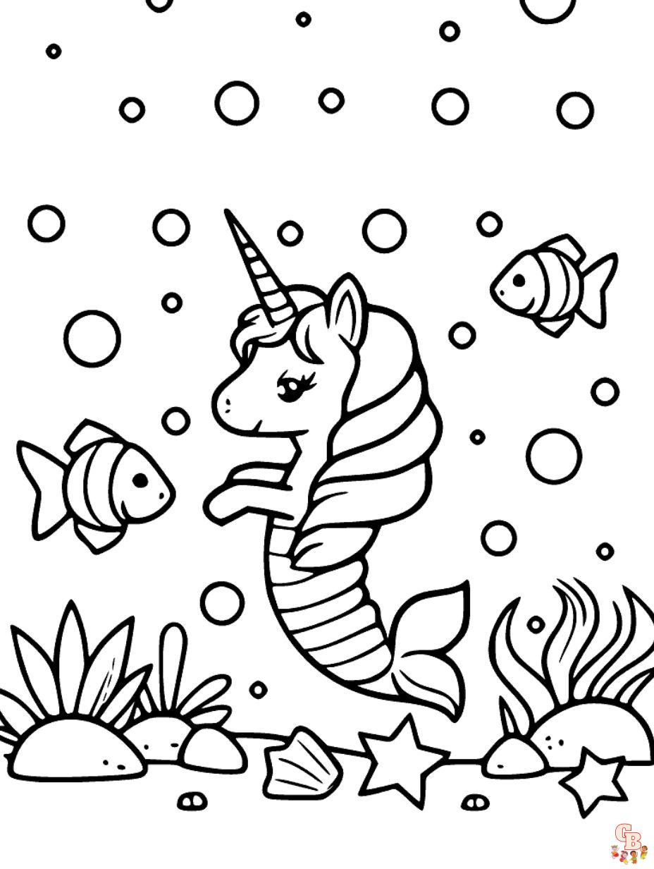 Printable mermaid coloring pages for kids