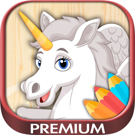 Unicorn pegasus coloring pages â premium by tramboliko games