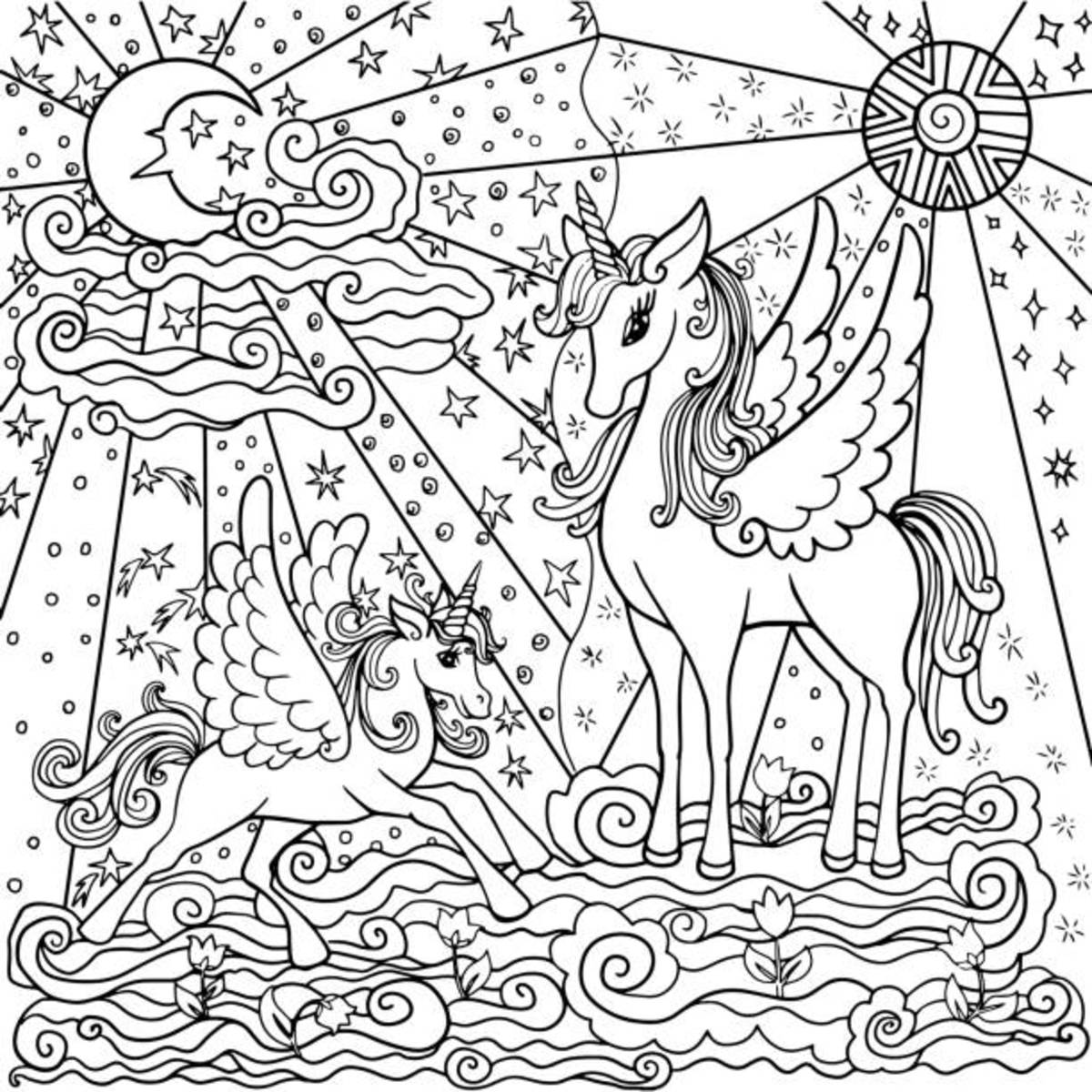 Unicorn coloring pages free printable sheets for kids