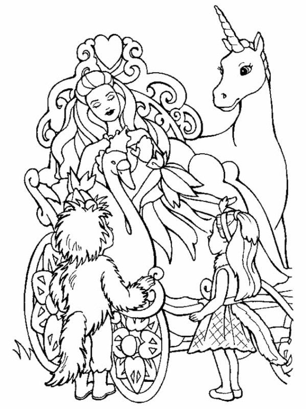 The sleeping princess coloring pages