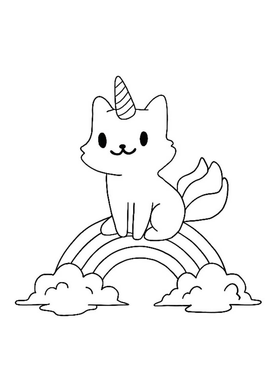 Unicorn rainbow coloring pages cat coloring book cat coloring page cute coloring pages