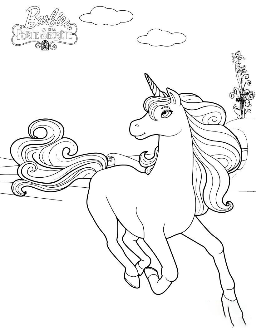 Unicorn coloring pages printable for free download