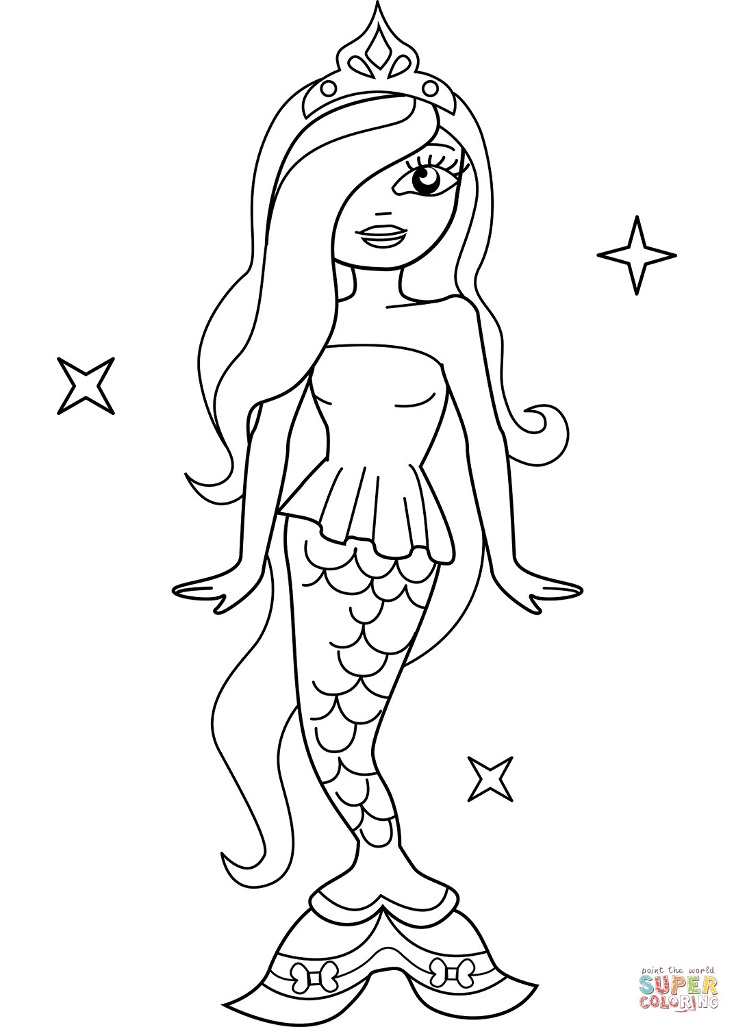 Mermaid barbie coloring page free printable coloring pages