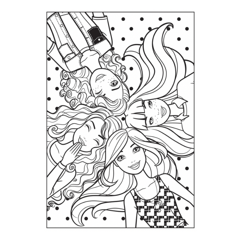 Mattel barbie colouring book â â