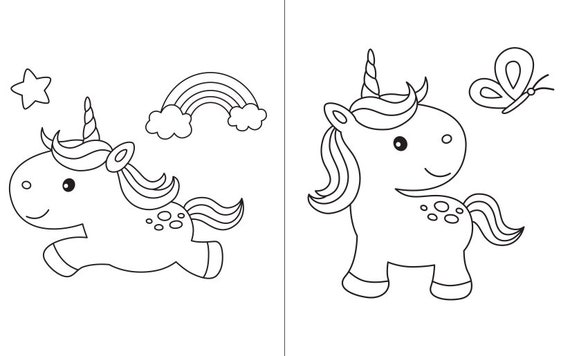 Unicorn coloring pages download now