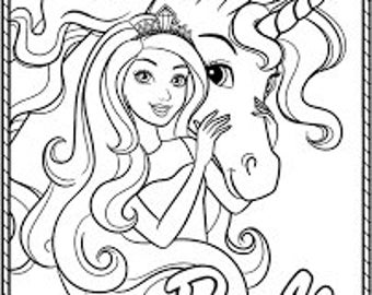 Barbie coloring page