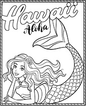 Unicorn barbie coloring page