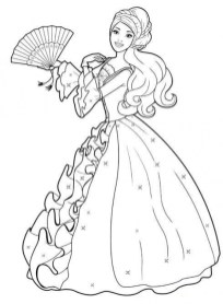 Free printable barbie coloring pages