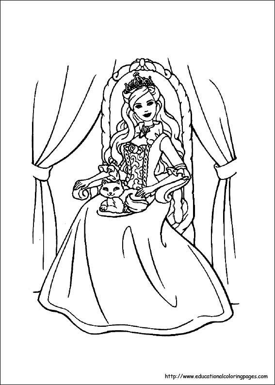 Barbie coloring pages for kids