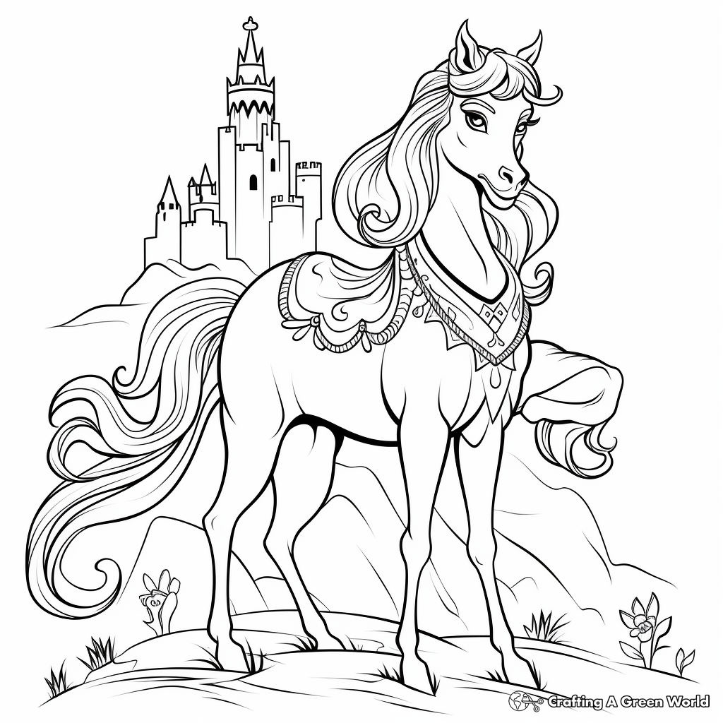 Unicorn coloring pages