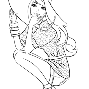 Barbie coloring pages printable for free download