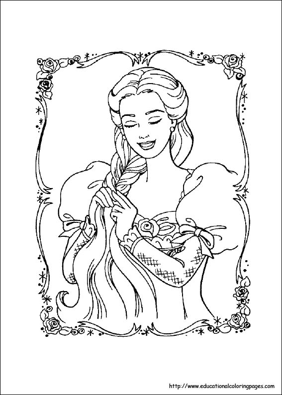 Barbie coloring pages for kids