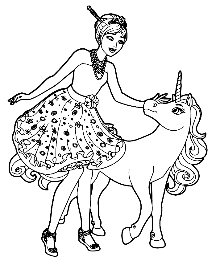 Barbie coloring pages printable for free download