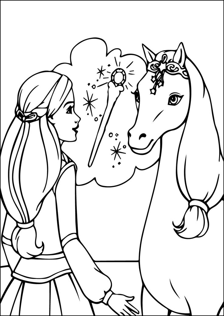 Cool barbie coloring pages