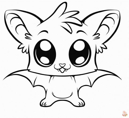 Fun and free bat coloring pages for kids