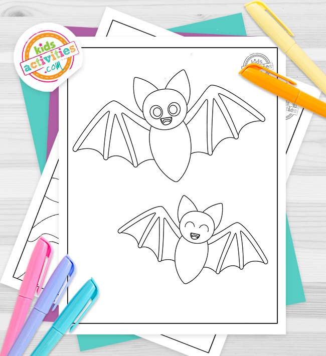 Free printable bat coloring pages kids activities blog