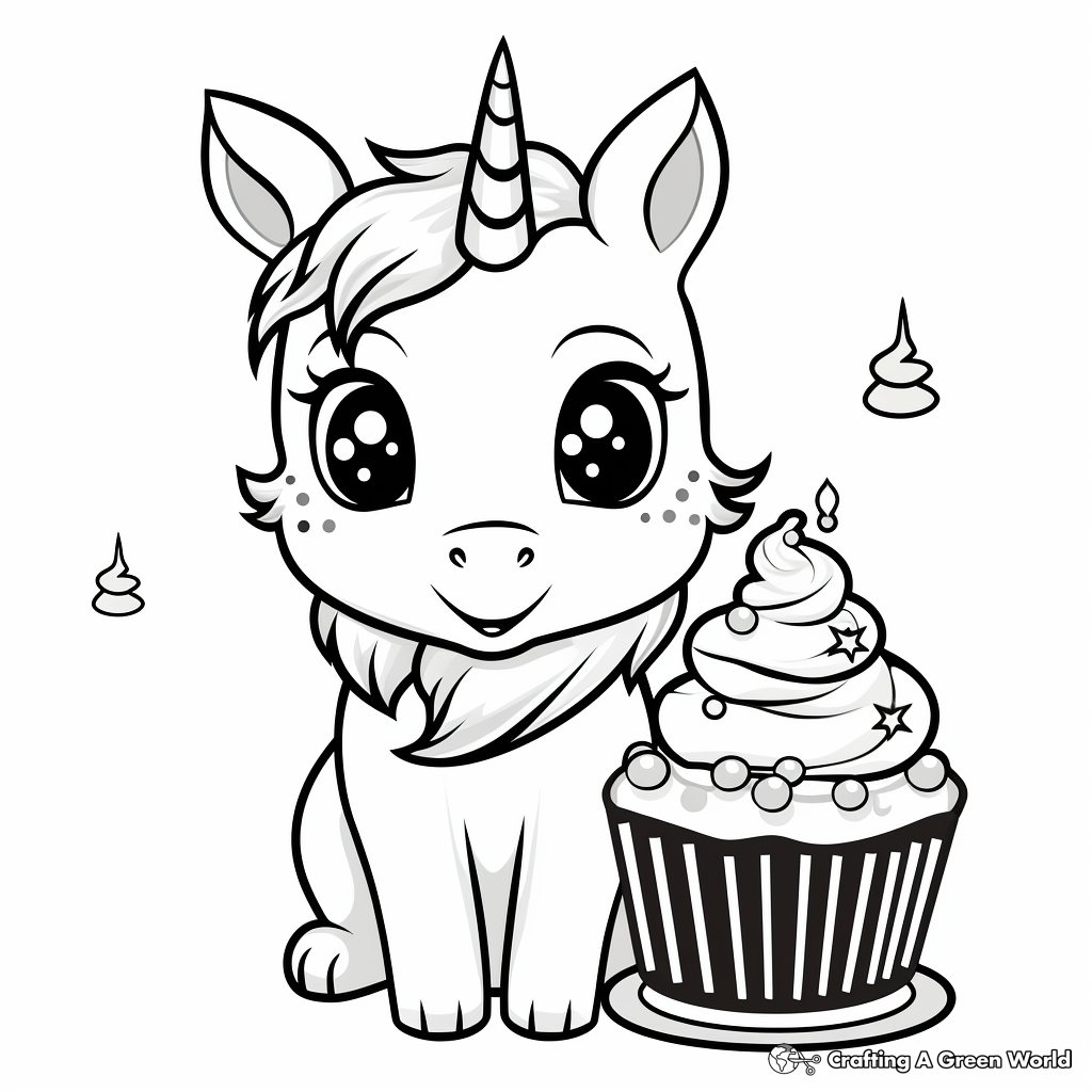 Unicorn birthday coloring pages