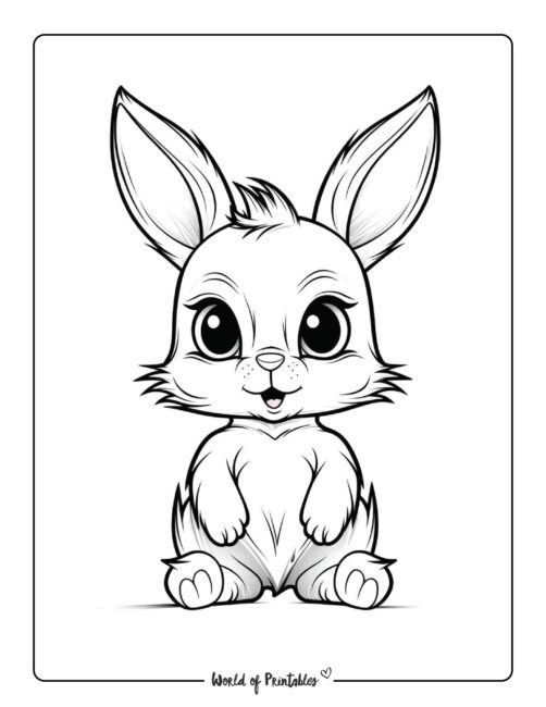 Bunny coloring pages