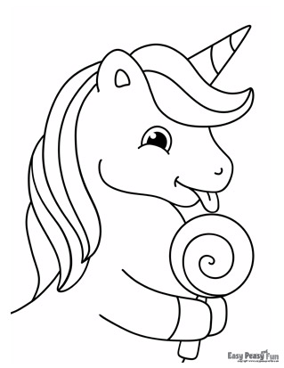 Unicorn coloring pages