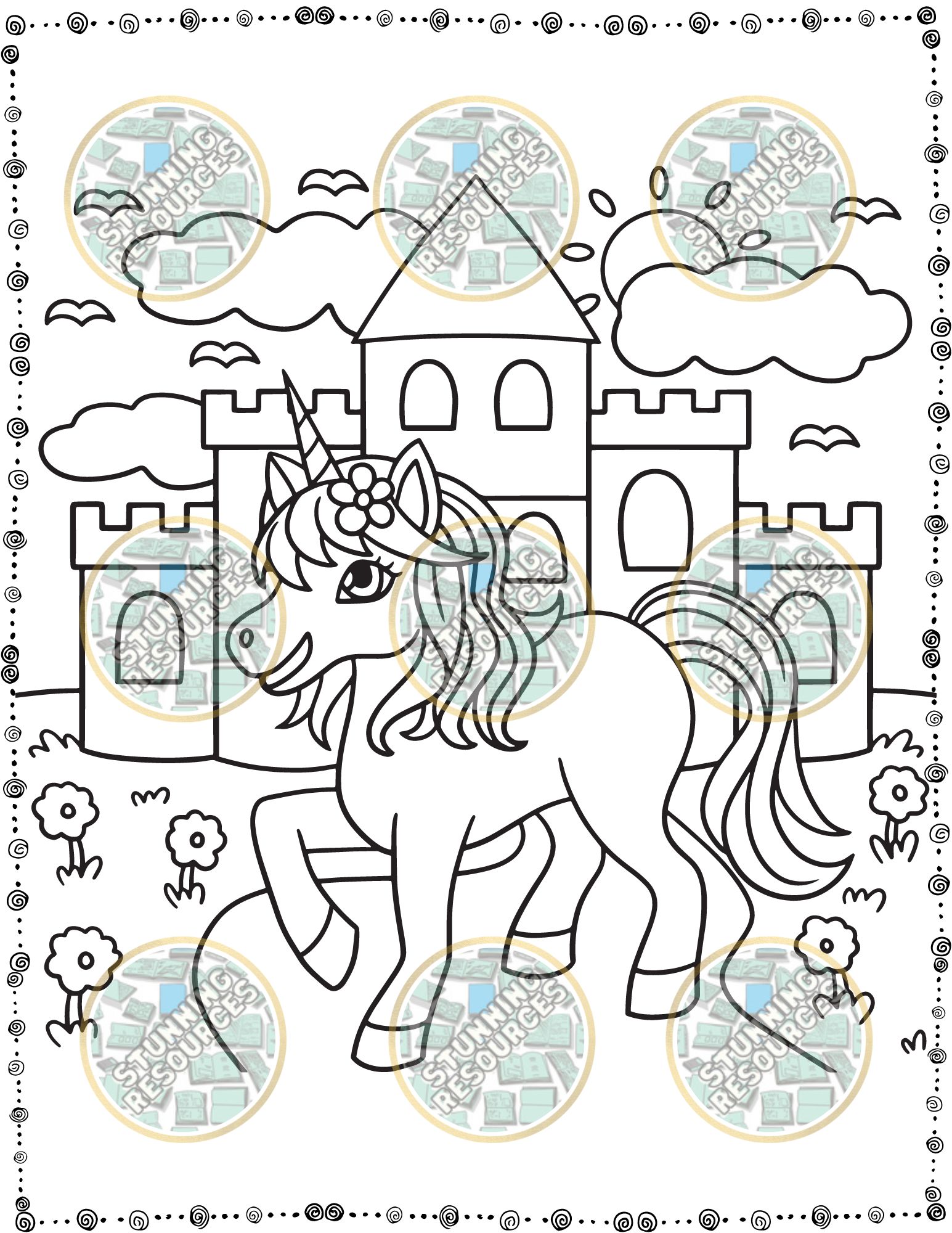 Uefinal castle coloring pages for kids and students v made by teachers