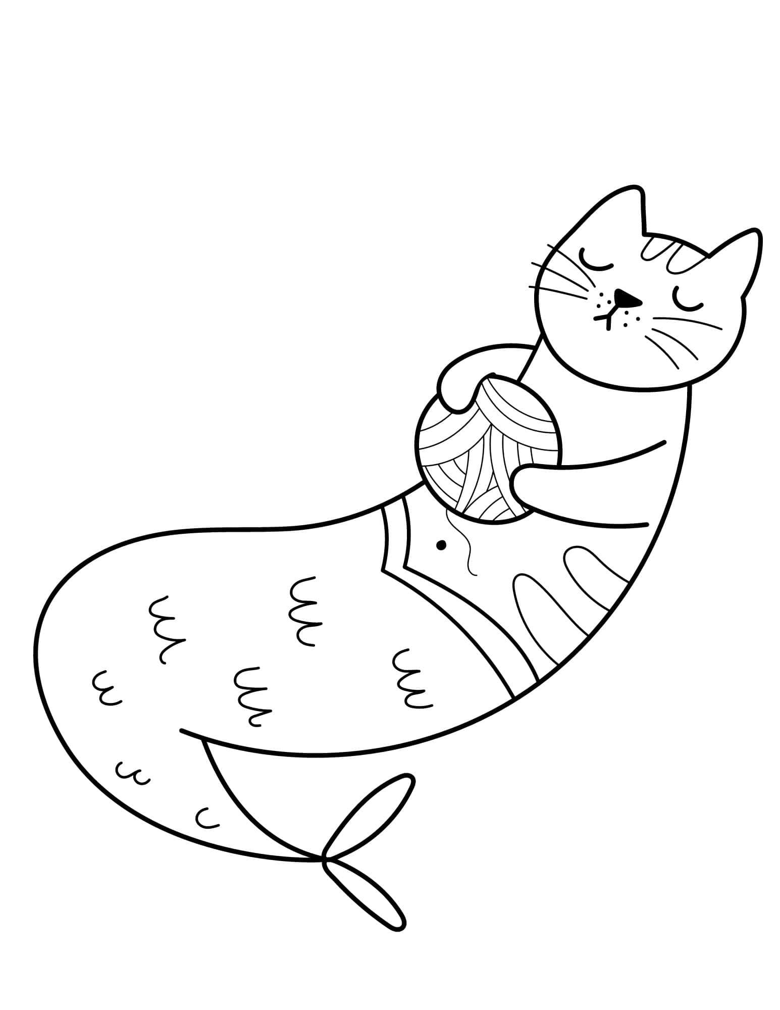 Mermaid coloring pages for kids and adults