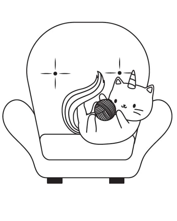 Digital printable unicorn cat coloring book for kids caticorn coloring pages unicorn coloring book coloring pages for kids pages activity download now