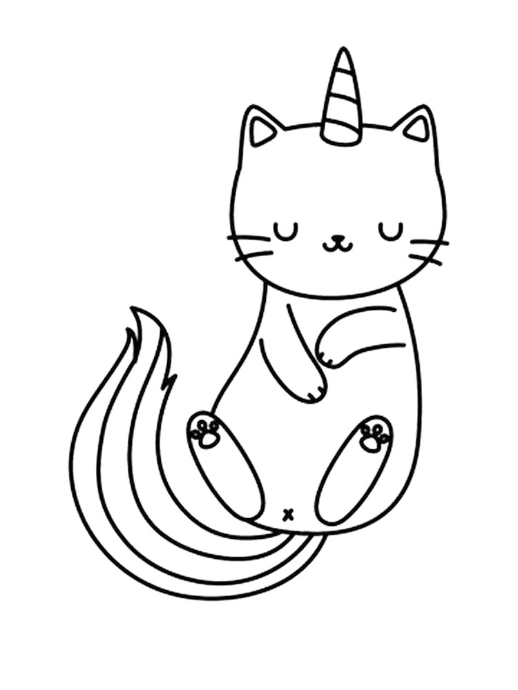 Free printable cat coloring pages for kids