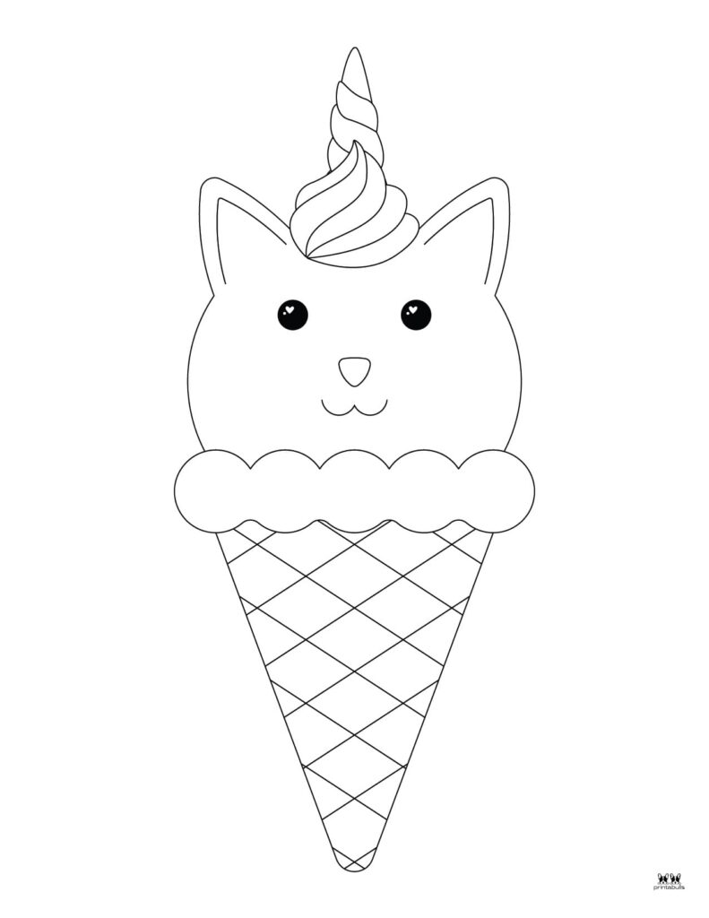 Unicorn cat caticorn coloring pages