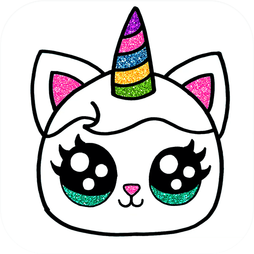 Cat unicorn coloring book â apps on