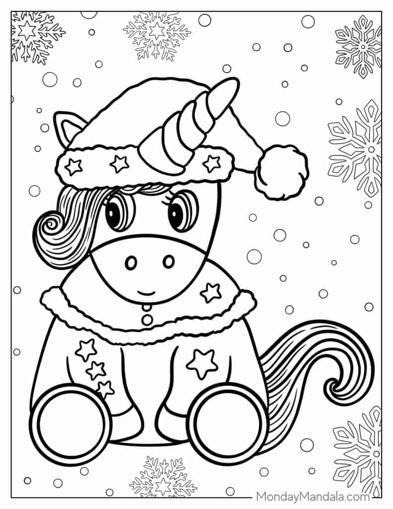 Unicorn coloring pages free pdf printables