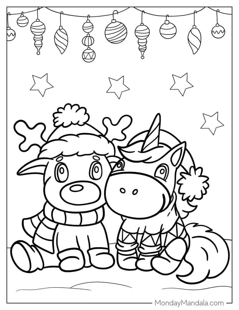 Unicorn coloring pages free pdf printables