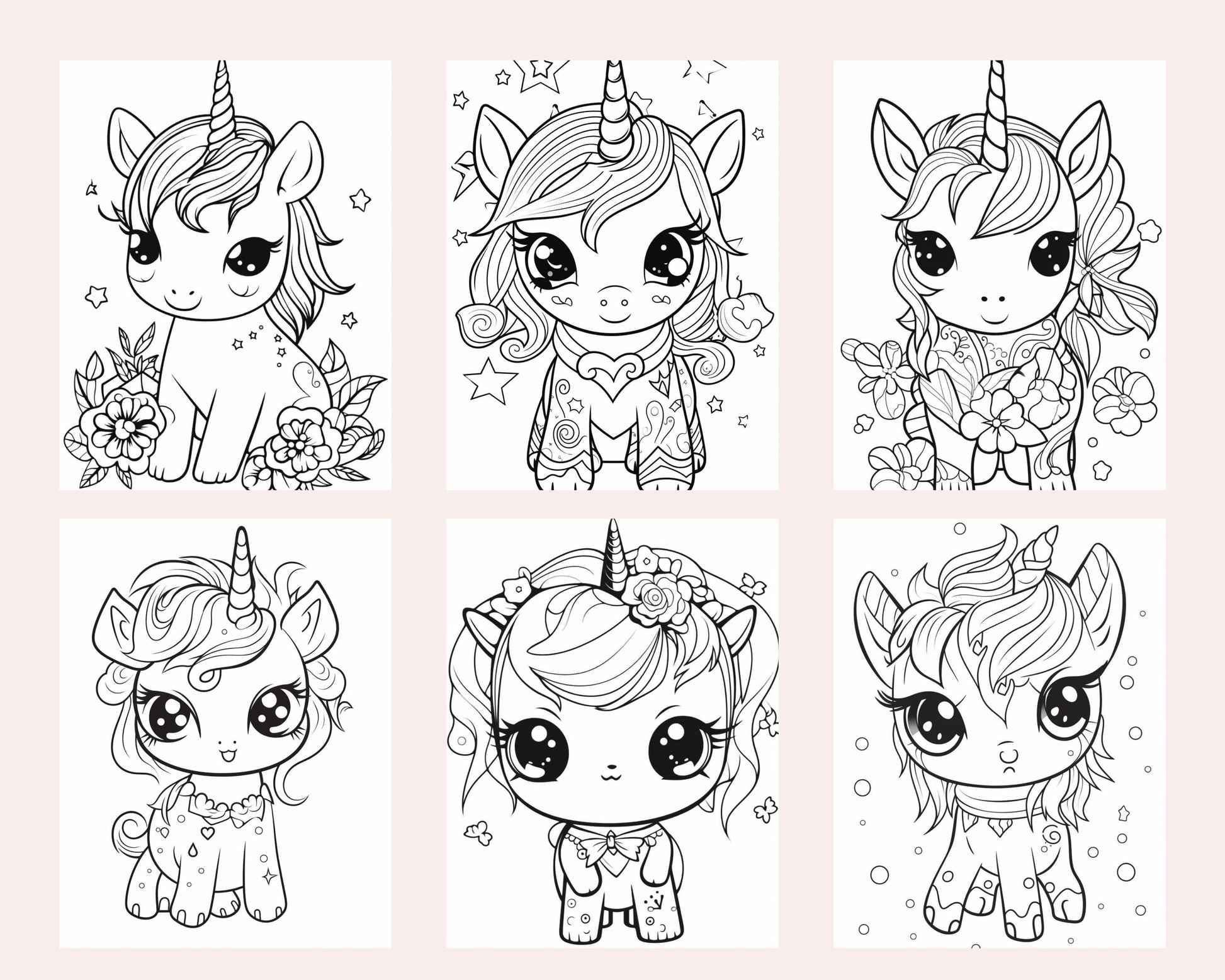 Cute unicorn printable coloring pages for kids printable pdf file â coloring