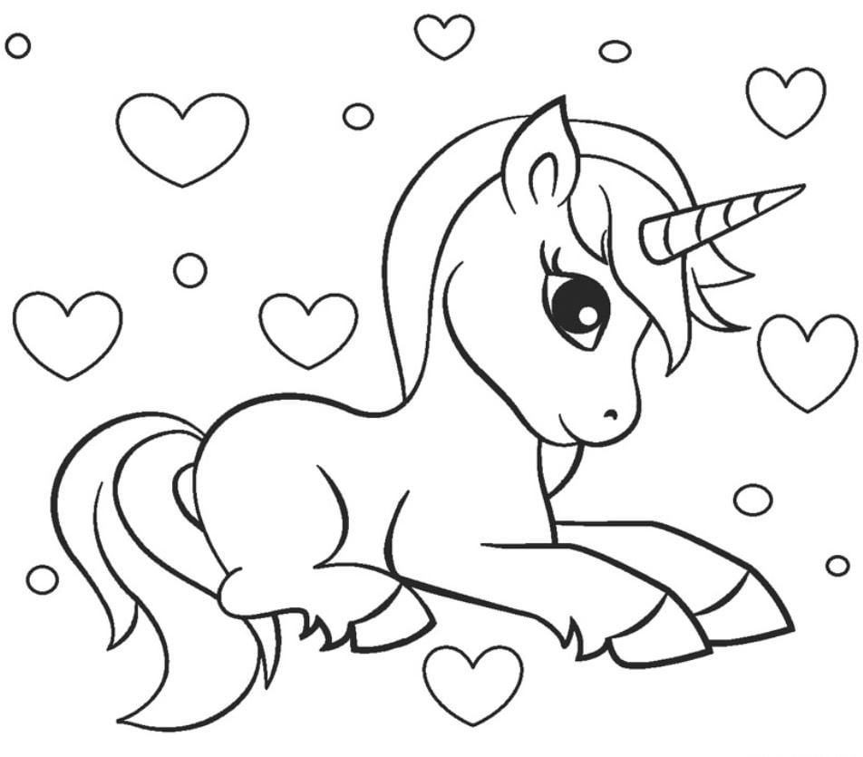 Unicorn coloring page upvpgamesusa