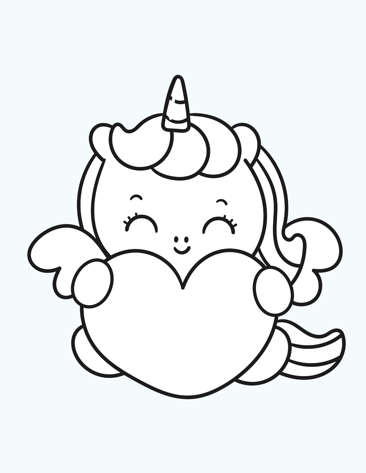 Pretty magical unicorns coloring pages â creative skills corner