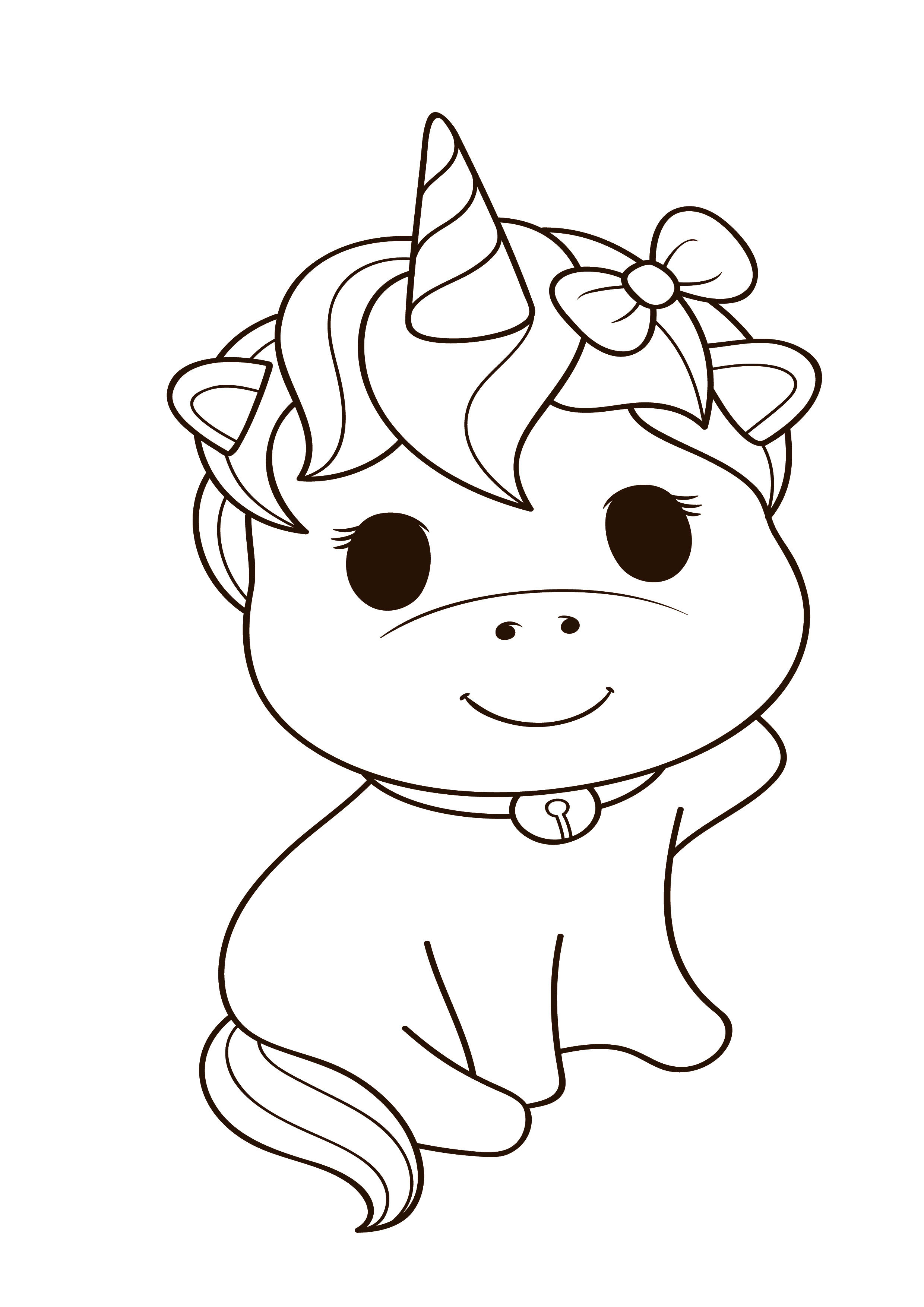 Give cute baby unicorn coloring pages in hrs by sopnaislam