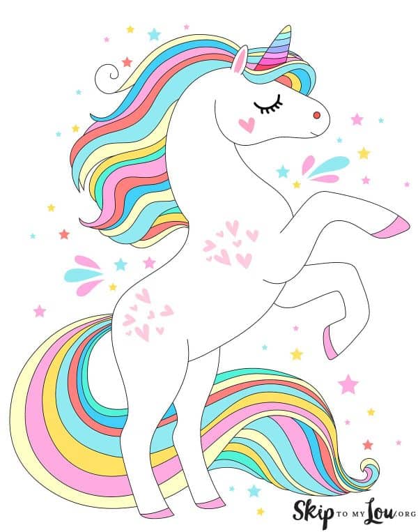 Magical unicorn coloring pages print for free skip to my lou