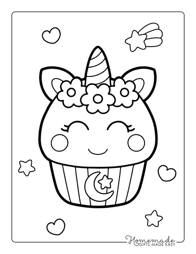 Magical unicorn coloring pages for kids adults