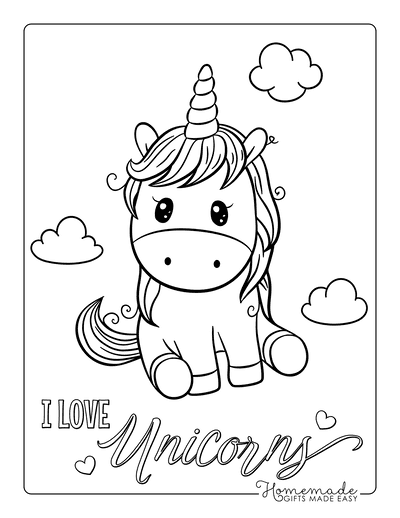 Magical unicorn coloring pages for kids adults