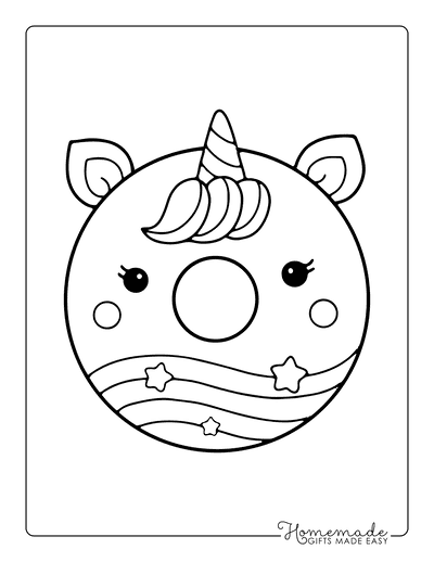 Magical unicorn coloring pages for kids adults