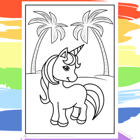 Cute unicorn coloring pages