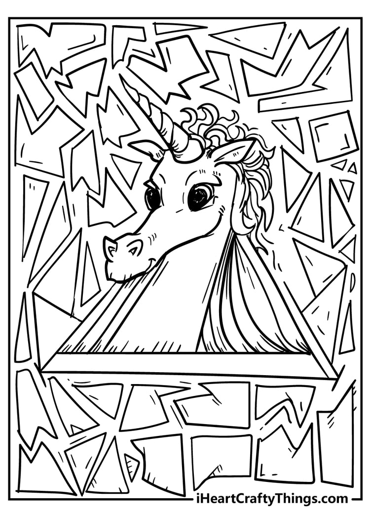 Unicorn coloring pages free printables