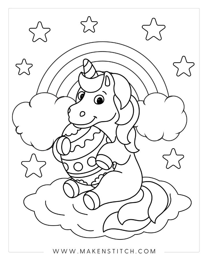 Free unicorn coloring pages for kids and adults