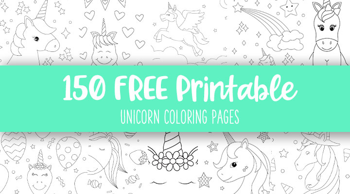 Unicorn coloring pages