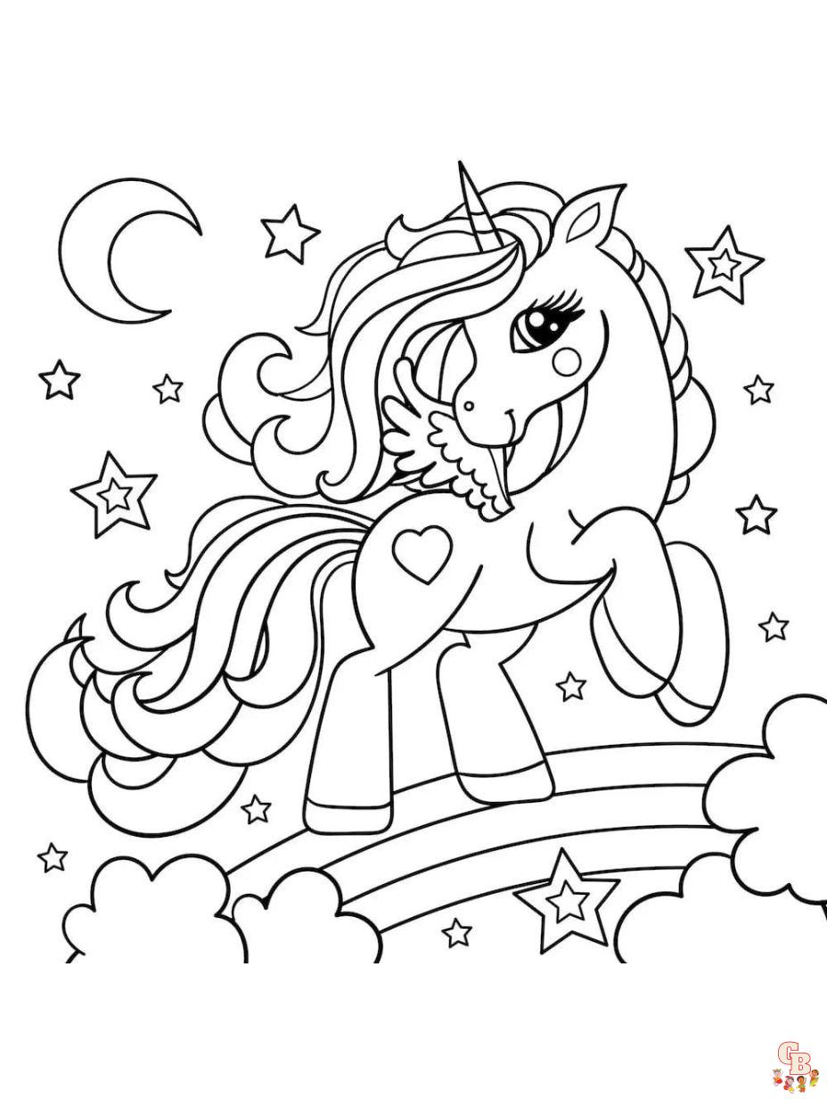 Free printable unicorn coloring pages for kids and adults